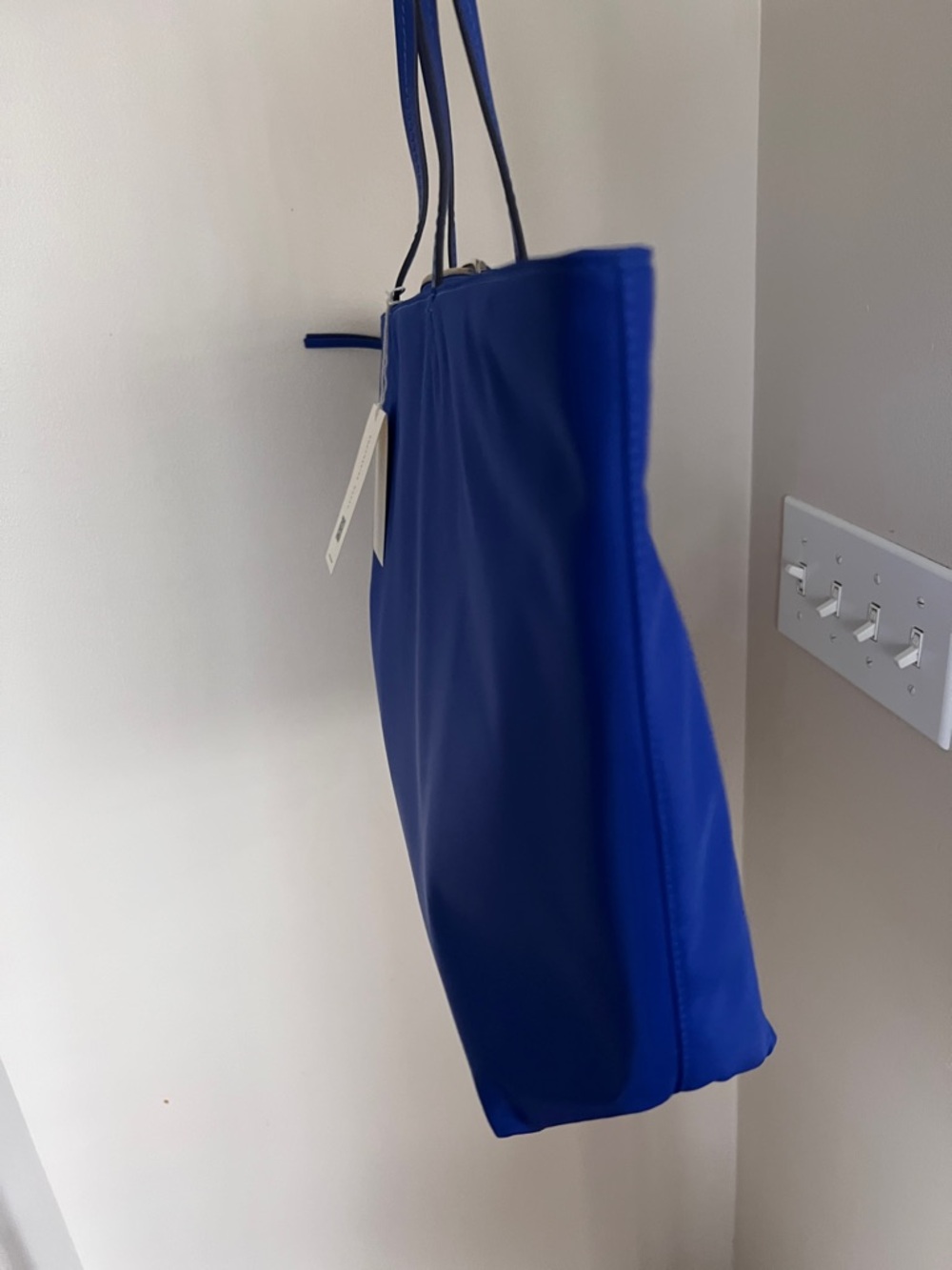 TORY BURCH• Blue Nylon Tote Bag - Picture 12 of 12